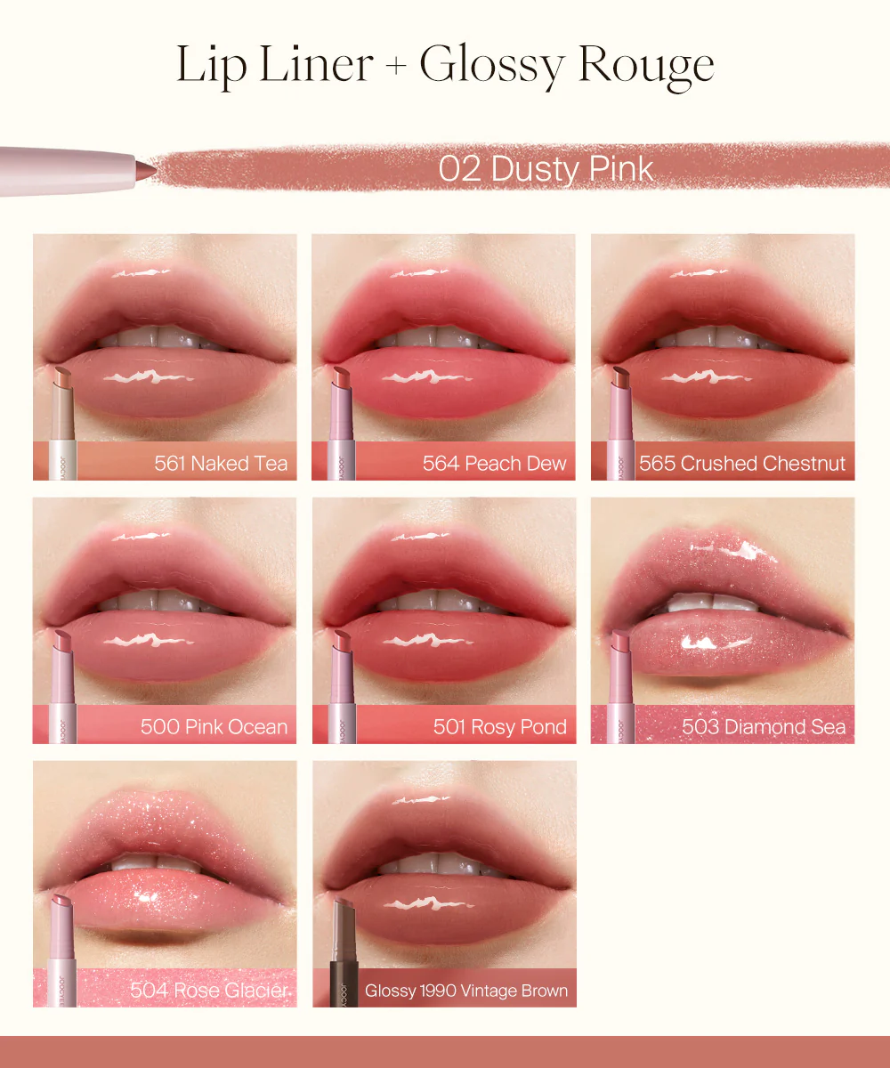 Glossy Rouge & Lip Liner Duo - Image 4